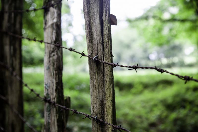 Barb Wire Fence Installation